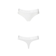 Трусики–бразиліана з бавовни Passion PS005 PANTIES XL, білий