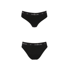 Трусики–сліпи з бавовни з еластаном Passion PS004 PANTIES M, чорний колір