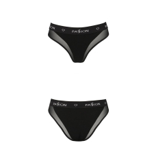 Трусики з прозорою вставкою Passion PS002 PANTIES S, чорний колір