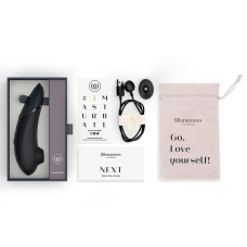 Вакуумный клиторальный стимулятор – Womanizer Next Black – технология 3D Pleasure Air, 14 режимов