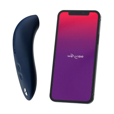 Вакуумний смарт-стимулятор для пар – We-Vibe Melt Midnight Blue – управління на відстані через телефон