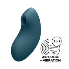 Вакуумний стимулятор + вібратор – Satisfyer Vulva Lover 2 Blue – 11 вакуумних режимів та 10 вібрацій