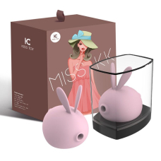 Вакуумний стимулятор з вібрацією – KISTOY Miss KK Pink – 2в1, три режими вакуумної стимуляції + 10 режимів вібрації