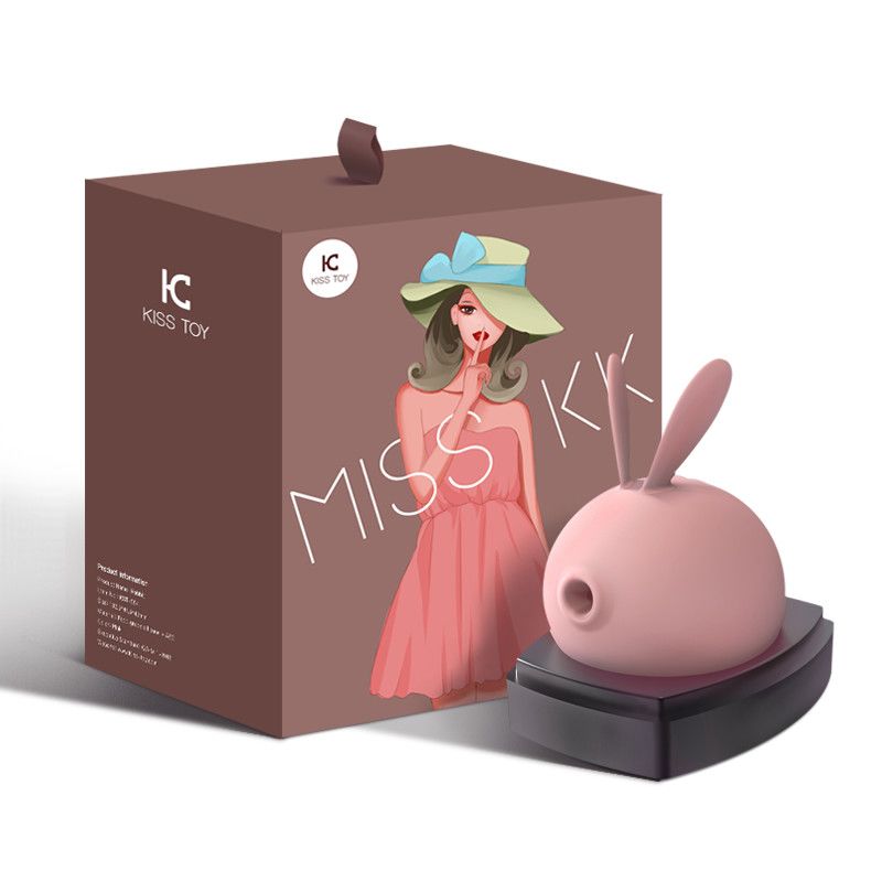 Вакуумний стимулятор з вібрацією – KISTOY Miss KK Pink – 2в1, три режими вакуумної стимуляції + 10 режимів вібрації