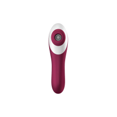 Вакуумний стимулятор з вібрацією – Satisfyer Dual Crush Wine Red – 10 вібро-режимів, 11 рівнів вакууму