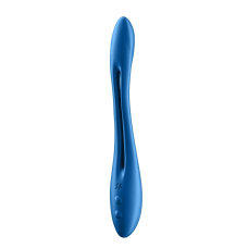 Вібратор для двох – Satisfyer Elastic Game Dark Blue – гнучкий корпус, універсальність користування
