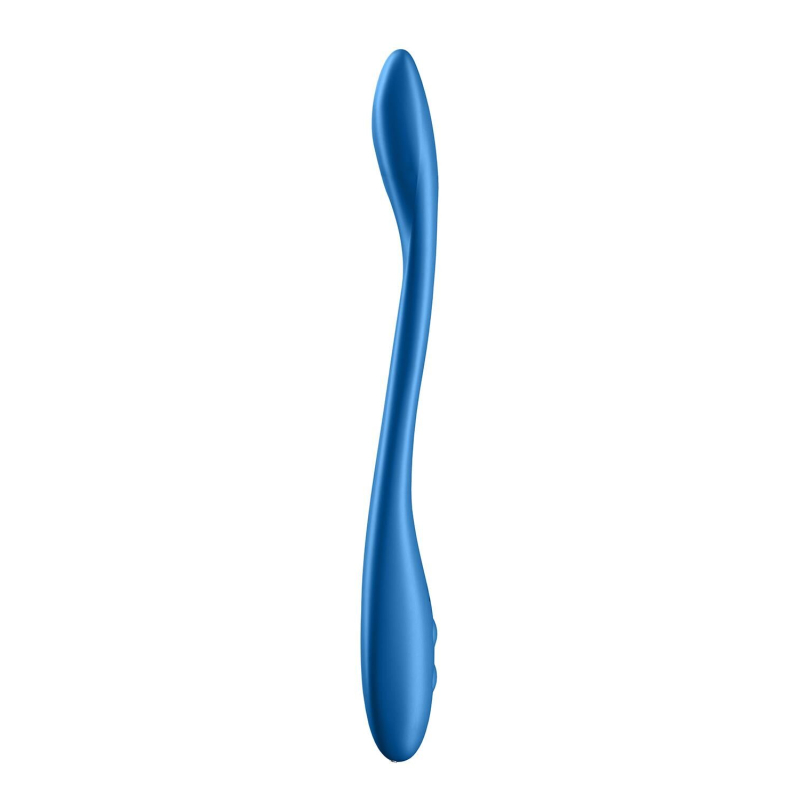 Вібратор для двох – Satisfyer Elastic Game Dark Blue – гнучкий корпус, універсальність користування