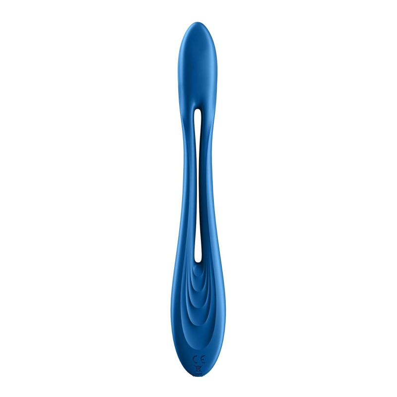 Вібратор для двох – Satisfyer Elastic Game Dark Blue – гнучкий корпус, універсальність користування