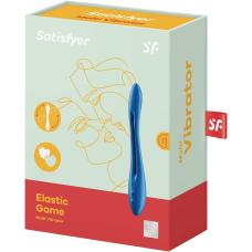 Вібратор для двох – Satisfyer Elastic Game Dark Blue – гнучкий корпус, універсальність користування