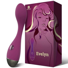 Вибратор для точки G – KISTOY Evelyn – 3 уровня вибрации и 7 ритмических шаблонов, 15 см удовольствия