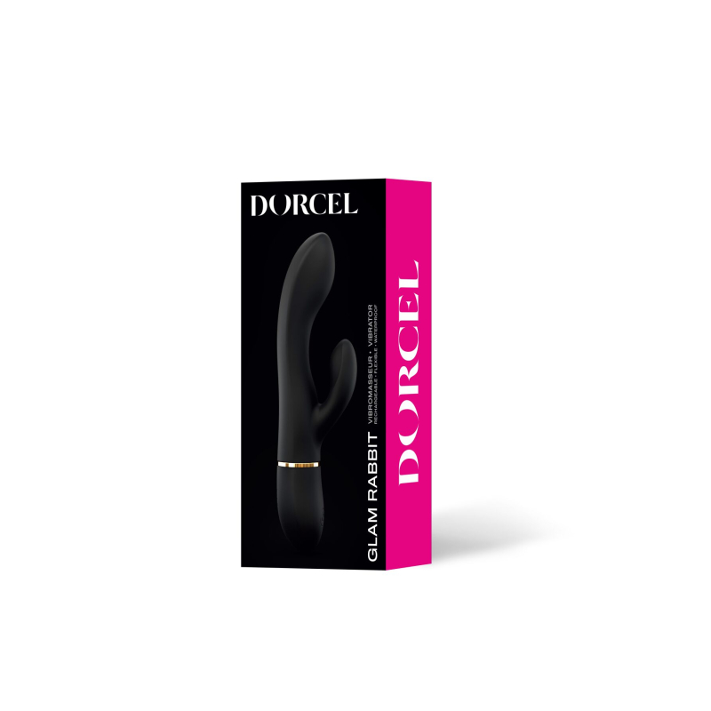 Вібратор-кролик – Dorcel GLAM RABBIT – 2 мотори, 10 режимів, гнучкий стовбур, медичний силікон