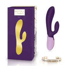 Вібратор-кролик – RIANNE S Xena Purple/Lilac – 10 режимів, 2 мотори, нагрів до 40 °C