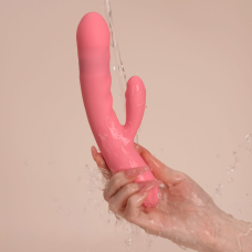 Вибратор-кролик Svakom Avery Strawberry Pink, ствол с движением вперед-назад