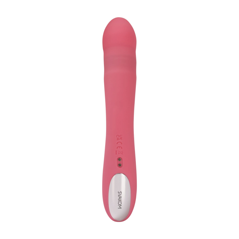 Вибратор-кролик Svakom Avery Strawberry Pink, ствол с движением вперед-назад