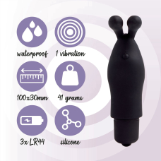 Вібратор на палець – FeelzToys Magic Finger Black – розкішний силікон, потужний мотор