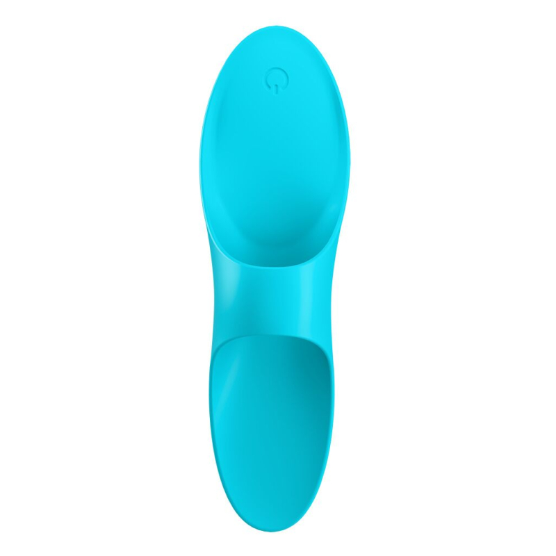 Вібратор на палець – Satisfyer Teaser Light Blue – 12 різноманітних режимів вібрації