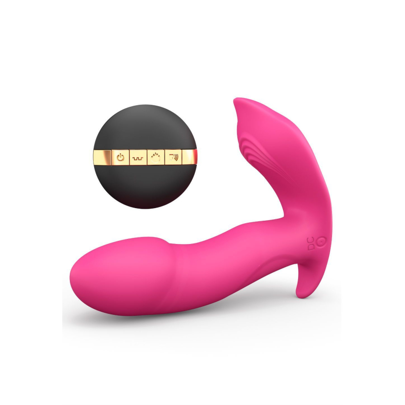 Вібратор з підігрівом до 45°– Dorcel Secret Clit – пульт + голосове керування, можно у трусики 