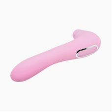 Вібратор + вакуумний стимулятор 2в1 – Alive Midnight Quiver Pink – 10 режимів вібрації + 10 вакуумної стимуляції