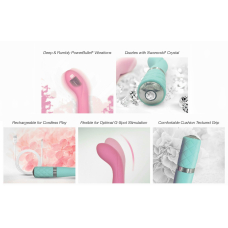 Вібратор з кристалом Сваровські для точки G – Pillow Talk Sassy Pink – розкішна подарункова упаковка
