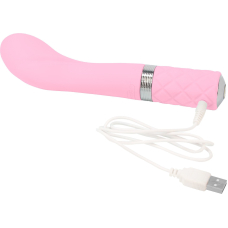 Вибратор с кристаллом Сваровски для точки G – Pillow Talk Sassy Pink – роскошная подарочная упаковка