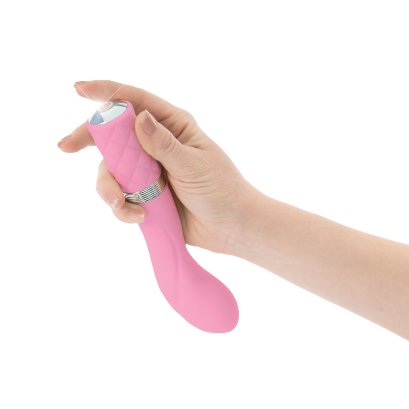 Вібратор з кристалом Сваровські для точки G – Pillow Talk Sassy Pink – розкішна подарункова упаковка