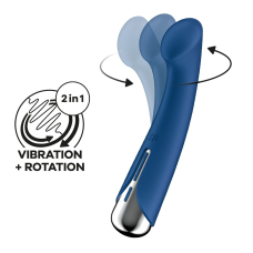 Вібратор з ротацією для точки G – Satisfyer Spinning G-Spot 1 Blue – 12 віброрежимів, 5 налаштувань ротації