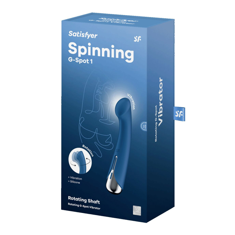Вібратор з ротацією для точки G – Satisfyer Spinning G-Spot 1 Blue – 12 віброрежимів, 5 налаштувань ротації