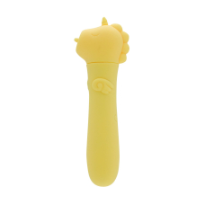 Віброкуля-єдиноріжка для клітора - Unihorn USB Bullet Bean Blossom, жовтого кольору, 10 режимів