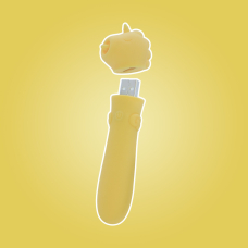 Віброкуля-єдиноріжка для клітора - Unihorn USB Bullet Bean Blossom, жовтого кольору, 10 режимів