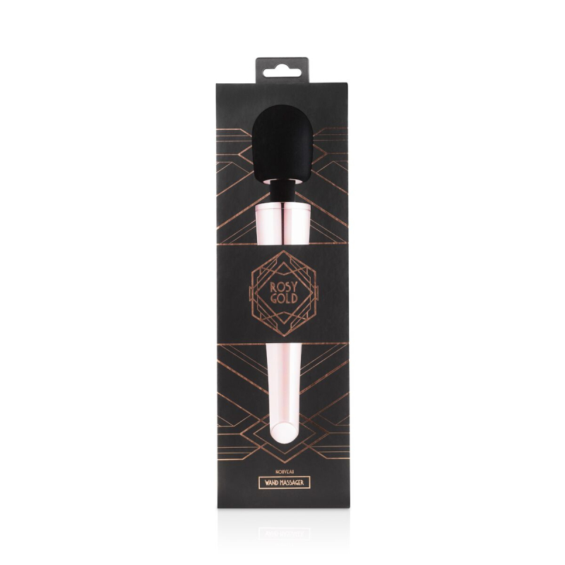 Вибромассажер микрофон Rosy Gold Nouveau Wand – 10 режимов вибрации для массажа и стимуляции различных участков тела