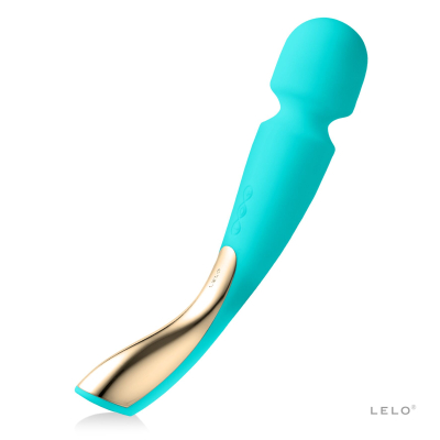 Вібромасажер середнього розміру – LELO Smart Wand 2 Medium Ocean Blue – 10 режимів вібрації