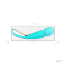 Вібромасажер середнього розміру – LELO Smart Wand 2 Medium Ocean Blue – 10 режимів вібрації