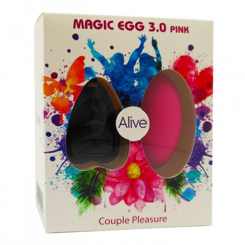 Віброяйце – Alive Magic Egg 3.0 Pink – пульт управління, регульована потужність