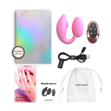 Виброяйцо с вакуумной клиторальной стимуляцией – Love To Love Wonderlover PINK PASSION