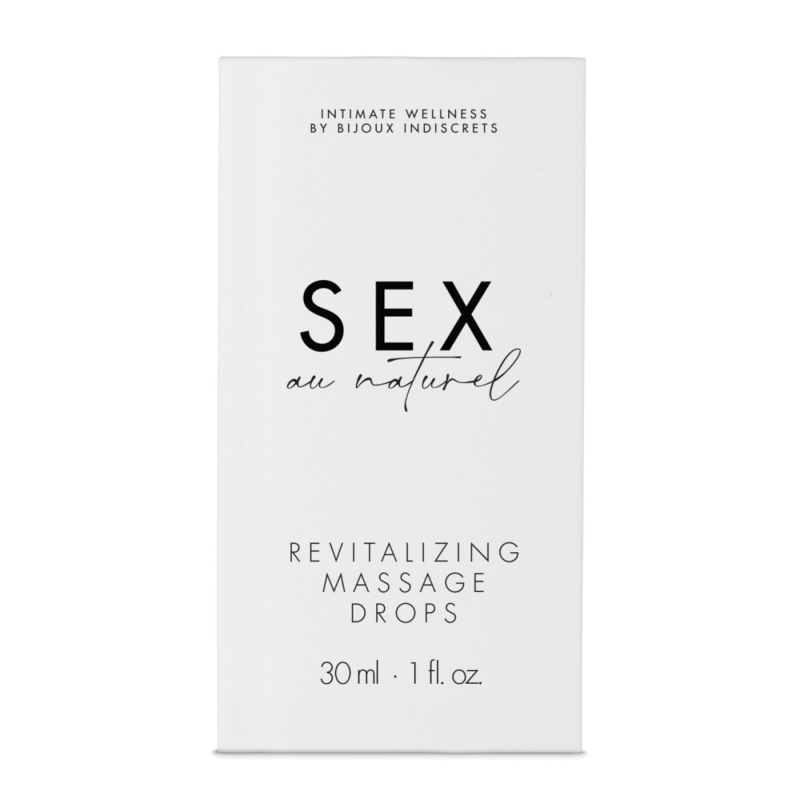 Відновлювальні краплі для масажу Bijoux Indiscrets Sex au Naturel – Revitalizing Massage Drops