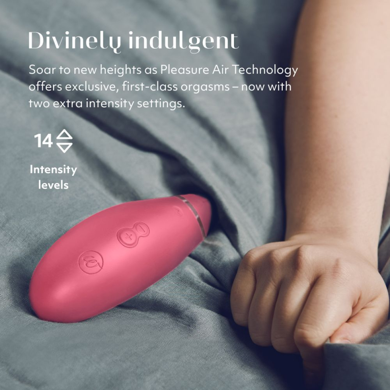 Womanizer Premium 2 Raspberry – Вакуумный клиторальный стимулятор с функциями Autopilot, Smart Silence
