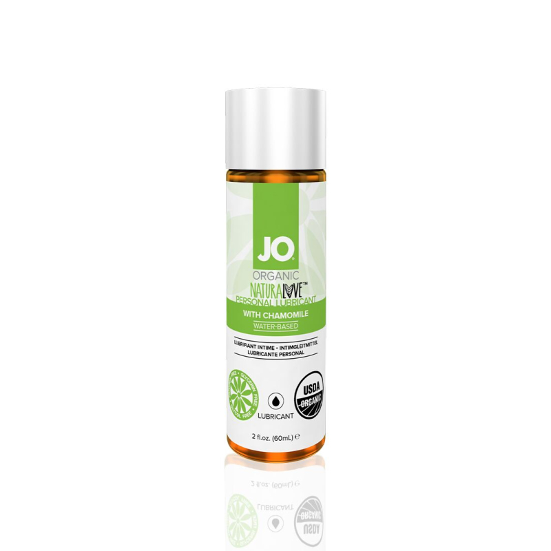 Смазка на водной основе JO NATURALOVE – ORGANIC (60 мл) с экстрактом листьев агавы и ромашки