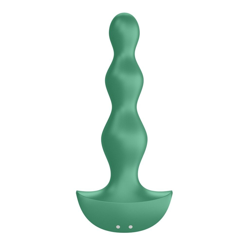 Анальний стимулятор-намистини з двома моторами Satisfyer Lolli-Plug 2 Green