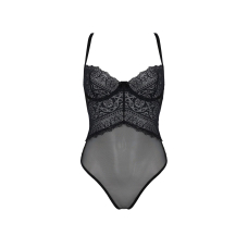 Боді Passion KERRIA BODY Чорний, 2XL/3XL, з високими вирізами та верхом балконет