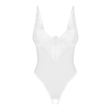 Боді з доступом Obsessive Alissium crotchless teddy, XL/2XL, ліф з м’якою чашкою, високі трусики