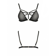 Бюстгальтер–стрепи Passion Exclusive MEGGY BRA L/XL, чорний колір