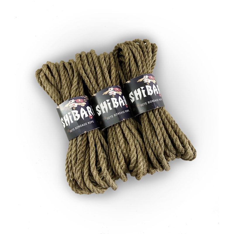 Джутовая веревка для шибари Feral Feelings Shibari Rope, 8 м серая