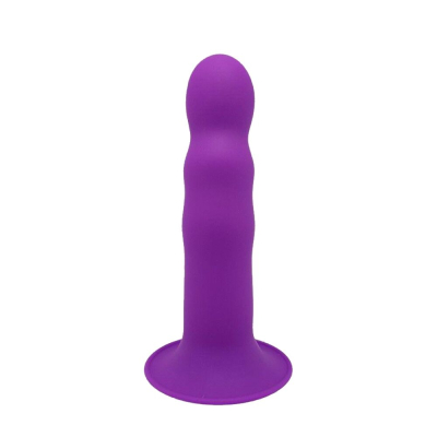 Дилдо з присоскою Adrien Lastic Hitsens 3 Purple, довжина 18.2 см, діам. 4.1 см, підходить для страпона