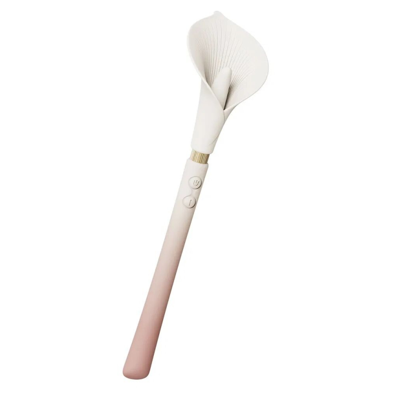 Двусторонний вибромассажер – Zalo Calla Blossom Pink, 2 мотора