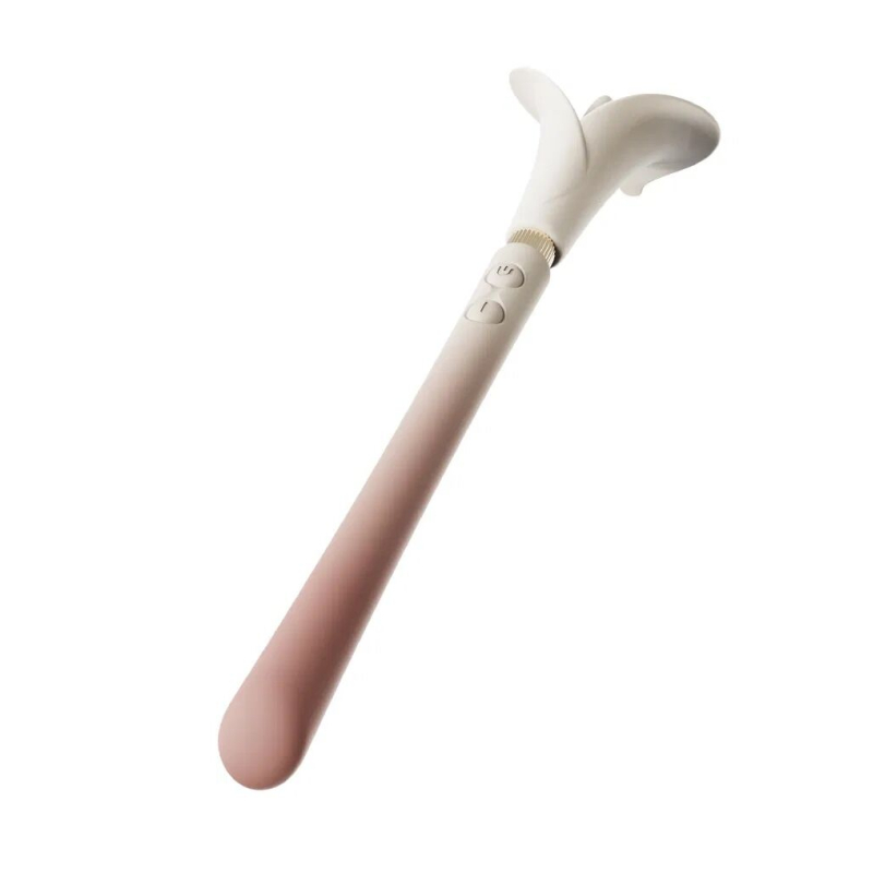 Двусторонний вибромассажер – Zalo Calla Blossom Pink, 2 мотора
