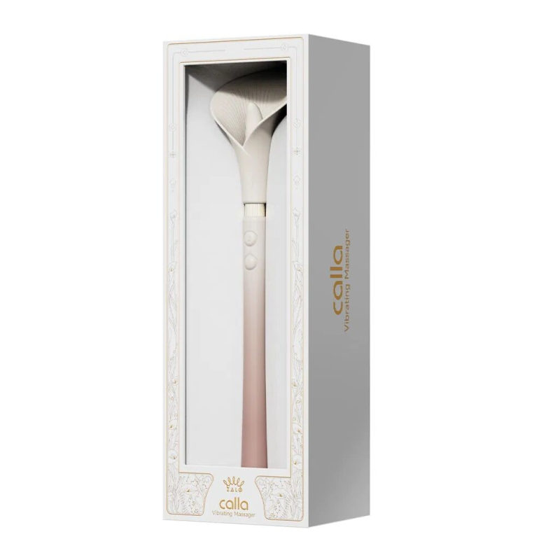 Двусторонний вибромассажер – Zalo Calla Blossom Pink, 2 мотора
