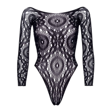 Еротичне боді–бодістокінг Leg Avenue Snap crotch thong back teddy Чорний S/M