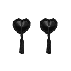 Еротичні наклейки на соски з пензликами Obsessive Tassel nipple covers чорного кольору