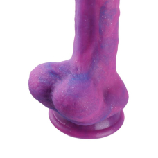 Фалоімітатор з вібрацією для секс-машин Hismith Purple Silicone, KlicLok, діам. 5 см, довжина 21 см