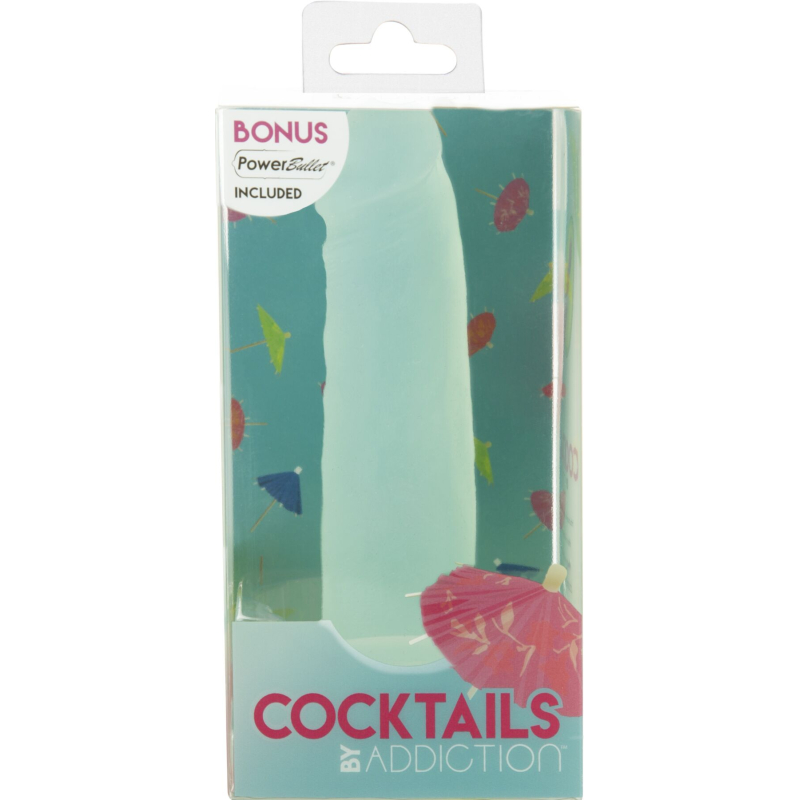 Фалоімітатор на присосці Cocktails by Addiction – Mint Mojito, довжина 16 см